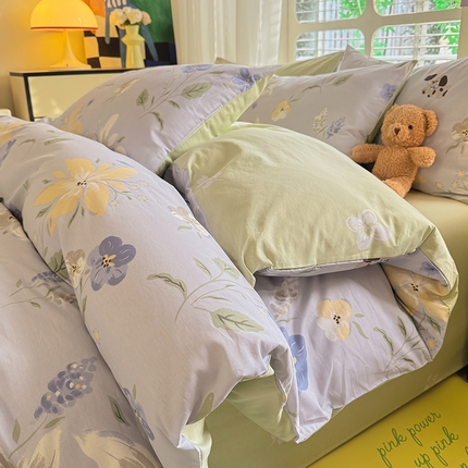 91家纺网 家纺一手货源 找家纺 （总）秋艳家纺 2025新款全棉印花四件套