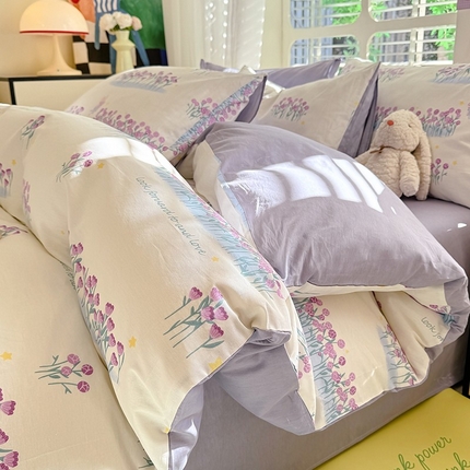 91家纺网 家纺一手货源 找家纺 （总）秋艳家纺 2025新款全棉印花四件套