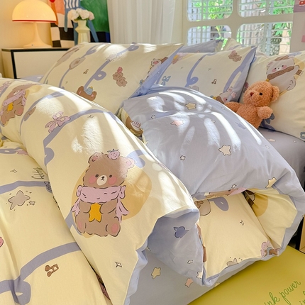 91家纺网 家纺一手货源 找家纺 （总）秋艳家纺 2025新款全棉印花四件套