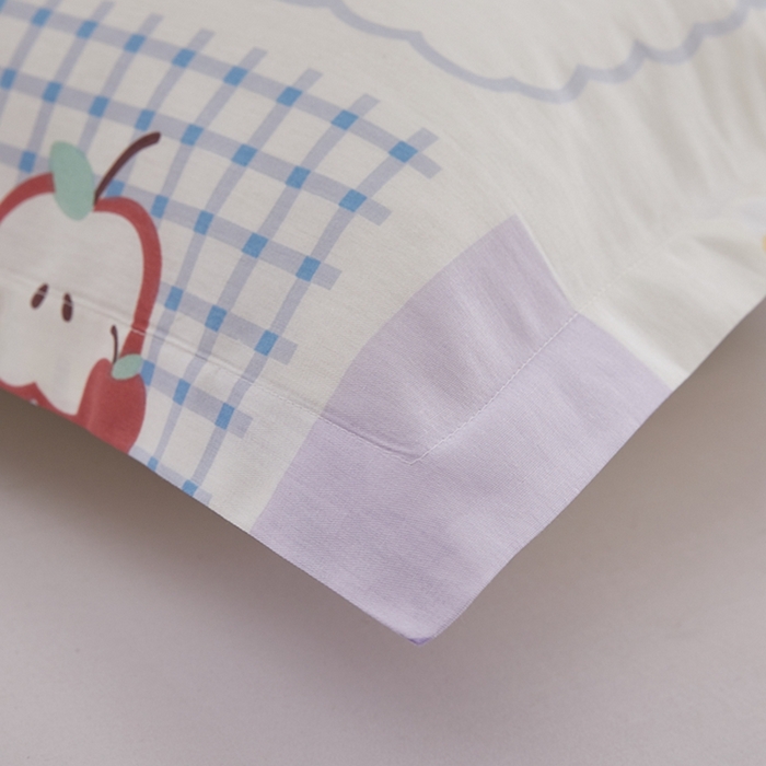 91家纺网 家纺一手货源 找家纺  翎盈家纺   2025新款ins风小清新纯棉印花枕套 快乐旅行