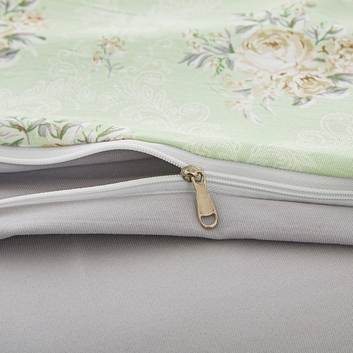 91家纺网 家纺一手货源 找家纺 雅慕家居   2025新款针织棉双层纱四件套 初春