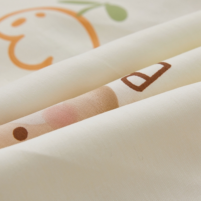 91家纺网 家纺一手货源 找家纺  翎盈家纺   2025新款ins风小清新纯棉印花枕套 熊宝乐园