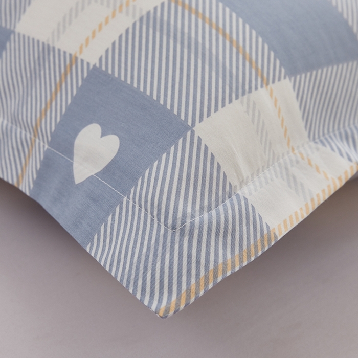 91家纺网 家纺一手货源 找家纺  翎盈家纺   2025新款ins风小清新纯棉印花枕套 爱达拉-灰