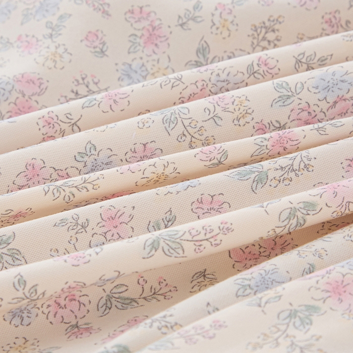 91家纺网 家纺一手货源 找家纺 雅慕家居   2025新款针织棉双层纱四件套 花海