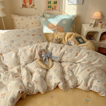 桃喜 2025春夏新款全棉卡通混搭13070系列四件套 奇妙世界