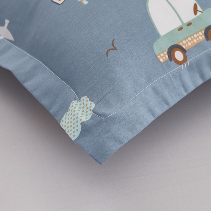 91家纺网 家纺一手货源 找家纺  翎盈家纺   2025新款ins风小清新纯棉印花枕套 玩具乐园-兰