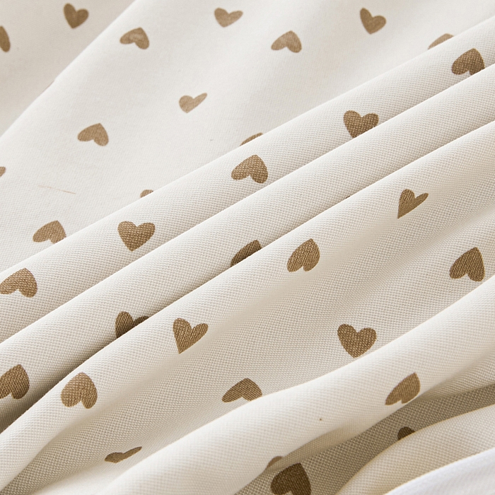 91家纺网 家纺一手货源 找家纺 雅慕家居   2025新款针织棉双层纱四件套 多点爱心