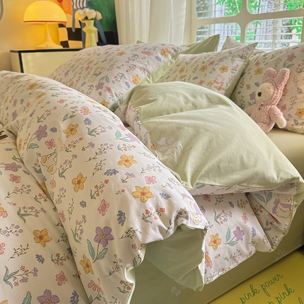 91家纺网 家纺一手货源 找家纺 （总）秋艳家纺 2025新款全棉印花四件套