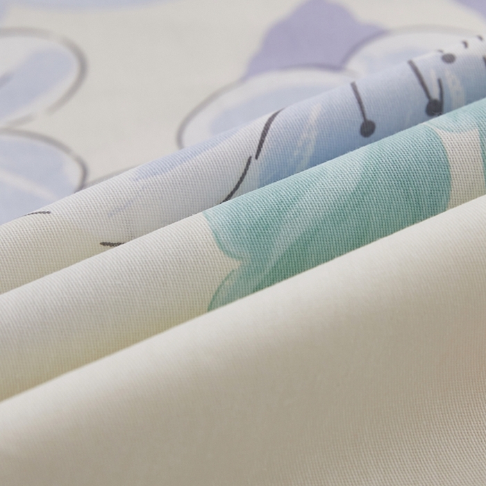 91家纺网 家纺一手货源 找家纺  翎盈家纺   2025新款ins风小清新纯棉印花枕套 花漾星辰