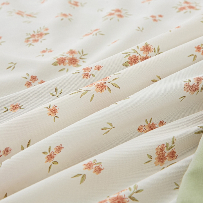 91家纺网 家纺一手货源 找家纺 雅慕家居   2025新款针织棉双层纱四件套 金桂花开