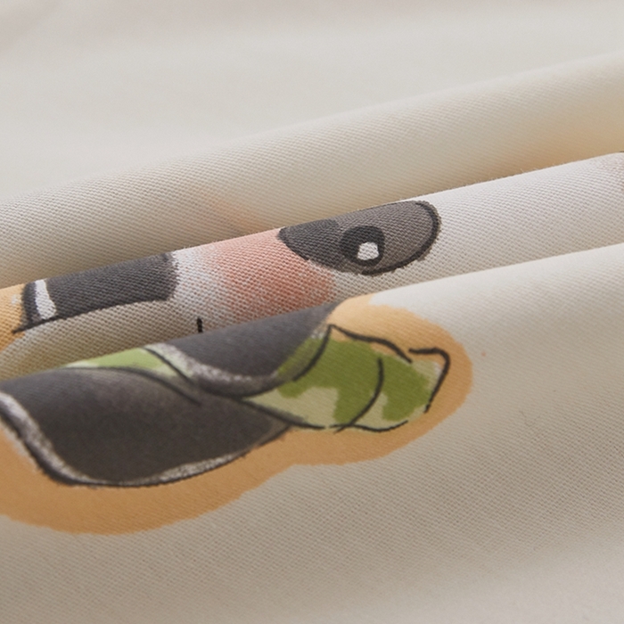 91家纺网 家纺一手货源 找家纺  翎盈家纺   2025新款ins风小清新纯棉印花枕套 布偶熊猫