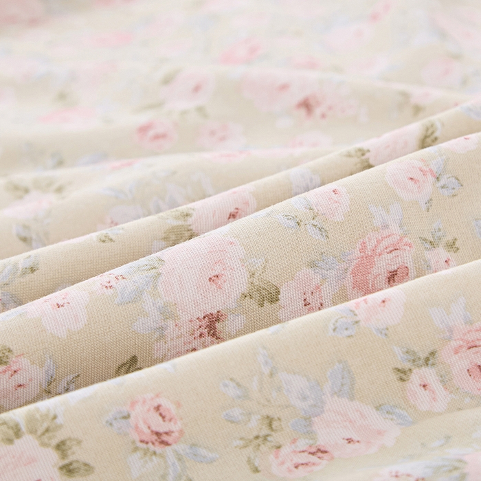 91家纺网 家纺一手货源 找家纺 雅慕家居   2025新款针织棉双层纱四件套 晚安生活