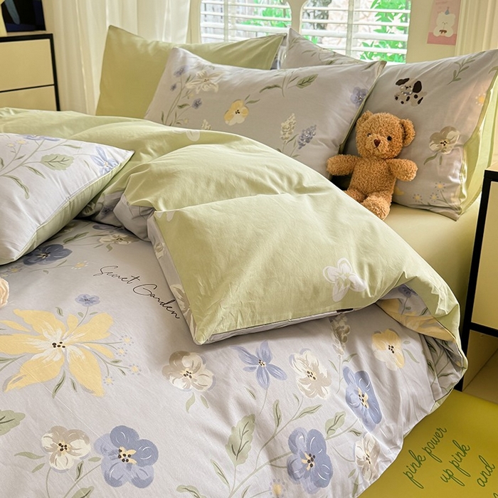 91家纺网 家纺一手货源 找家纺 秋艳家纺 2025新款全棉印花四件套 花朝月夕