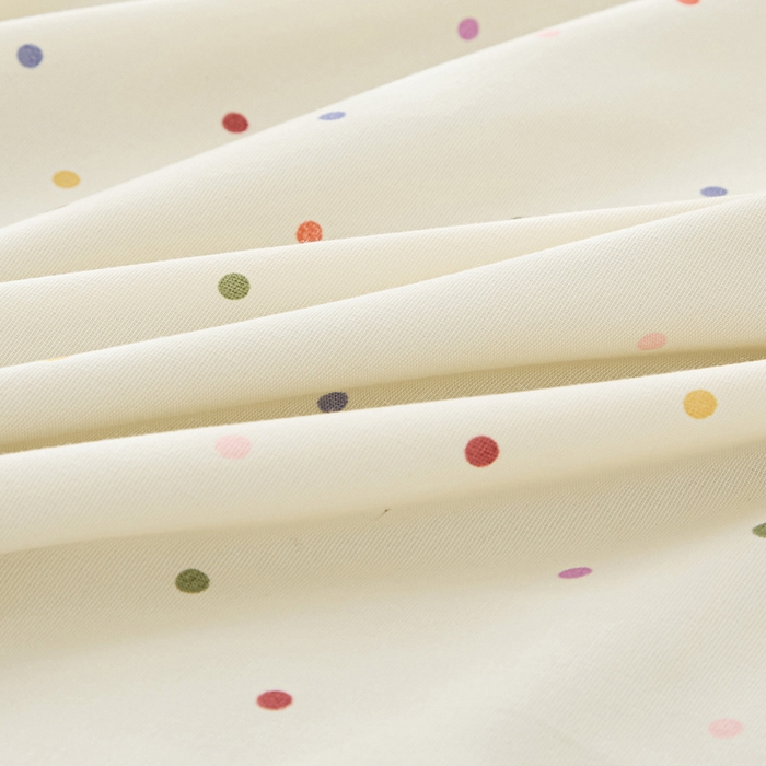 91家纺网 家纺一手货源 找家纺 雅慕家居   2025新款针织棉双层纱四件套 绿波点