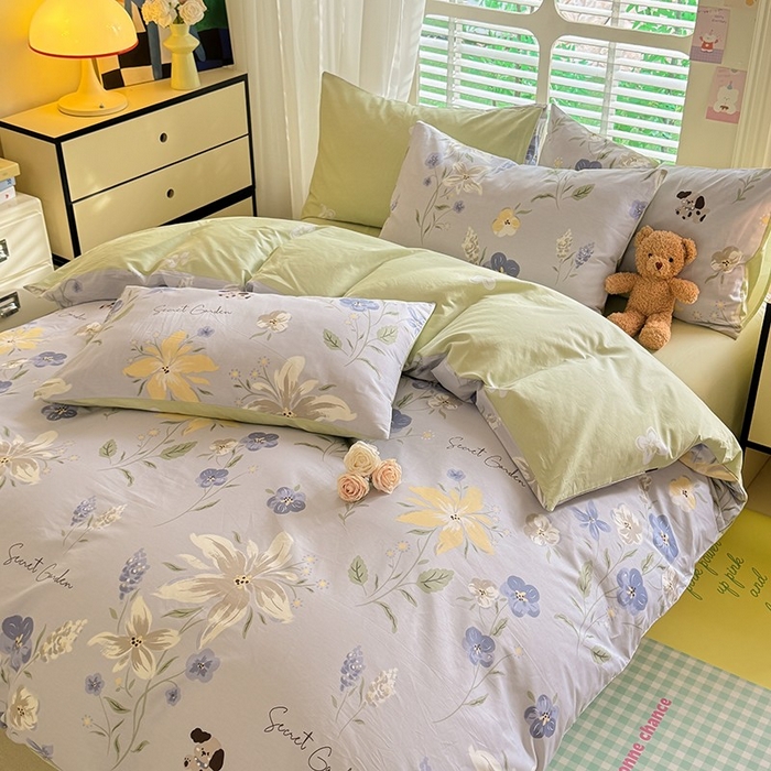 91家纺网 家纺一手货源 找家纺 秋艳家纺 2025新款全棉印花四件套 花朝月夕