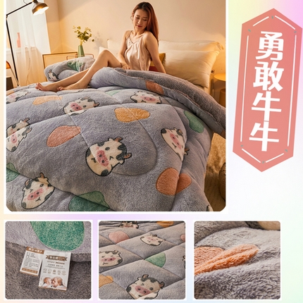 91家纺网 家纺一手货源 找家纺 （总）（买家秀 爆款花色不断货）A类母婴级羊羔绒被子被芯牛奶绒被子被芯春秋被秋冬被塔芙绒被子被芯雪花绒被子