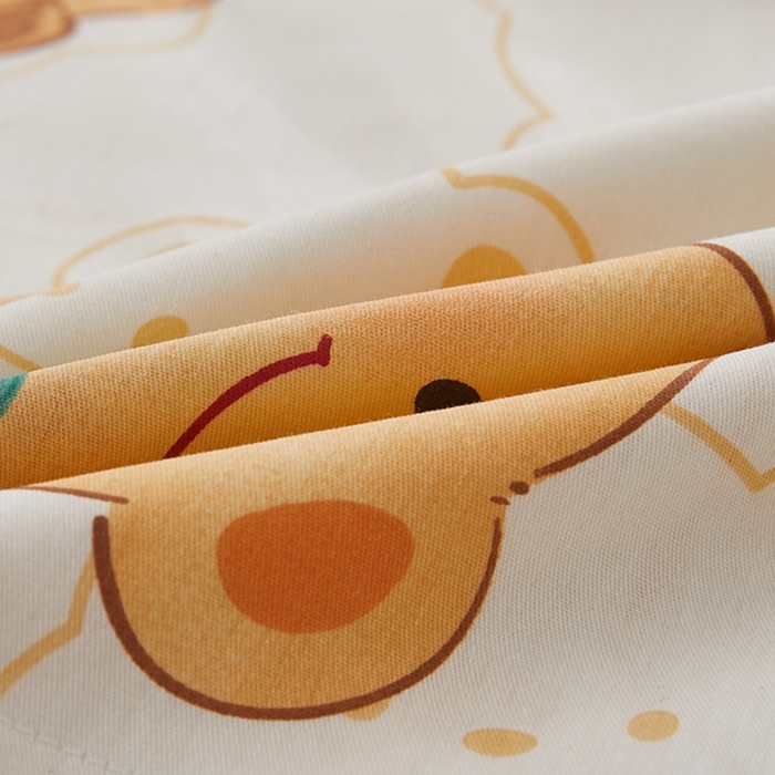 91家纺网 家纺一手货源 找家纺  翎盈家纺   2025新款ins风小清新纯棉印花枕套 瑞迪熊