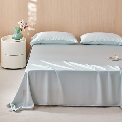 简纯生活 2025新款60s纯色天丝单品床单系列 莱茵石