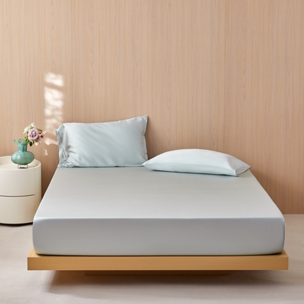 简纯主义 2025新款60s纯色天丝单品床笠系列 莱茵石