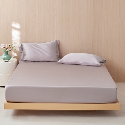 简纯主义 2025新款60s纯色天丝单品床笠系列 山吹色