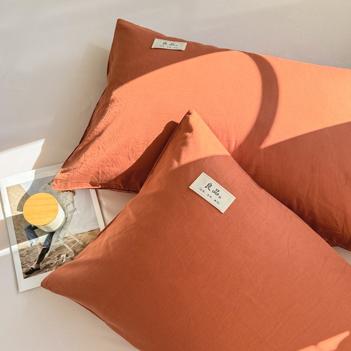 91家纺网 家纺一手货源 找家纺 眠博士 2025新款全棉40支纯色单枕套 40支枕套-咖啡色