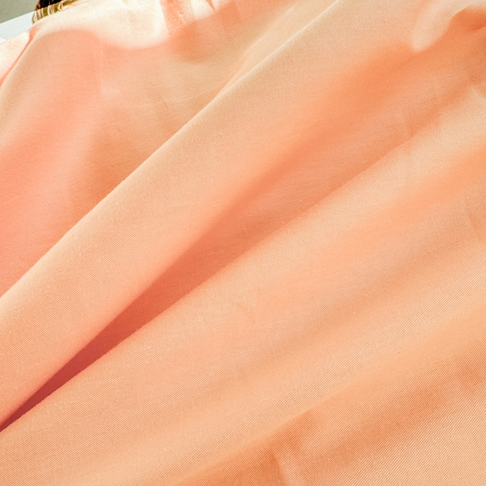 91家纺网 家纺一手货源 找家纺 眠博士 2025新款全棉40支纯色单枕套 40支枕套-橘色