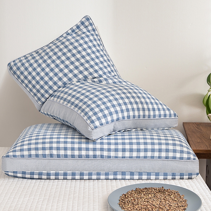 91家纺网 家纺一手货源 找家纺 （总）纽乐家纺 2025新款水洗棉全荞麦枕枕头枕芯