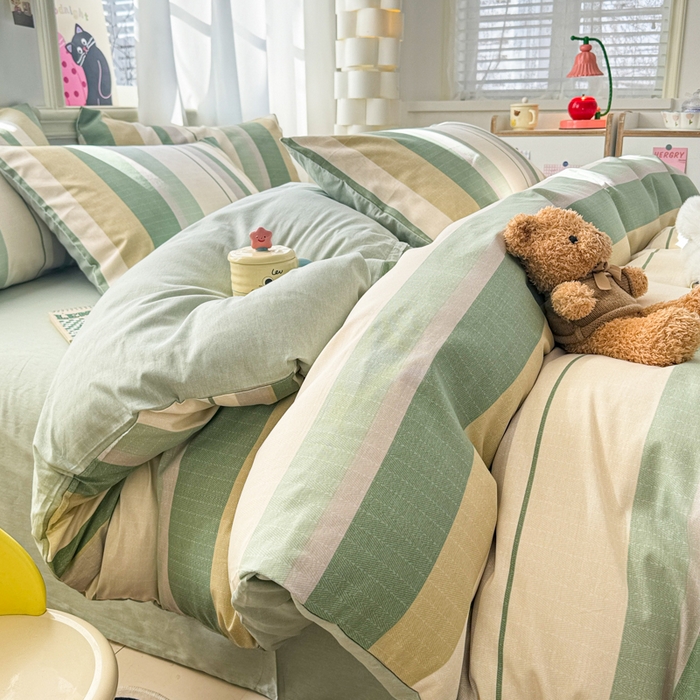 91家纺网 家纺一手货源 找家纺 简宜家居（朝初家纺） 2025新款40支13070纯棉四件套 纳维亚