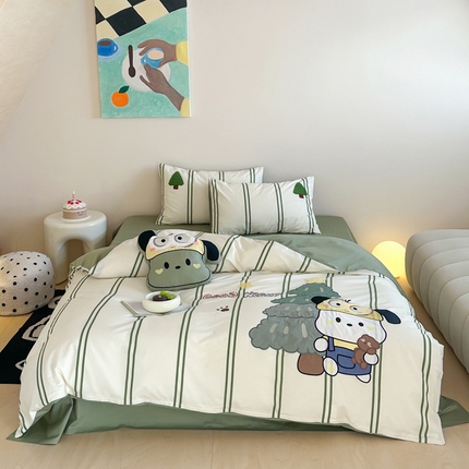 卡巴伦家纺 2025新款全棉卡通贴布绣四件套【全网控价(折后券后)不低于标准248元】 森林萌宠