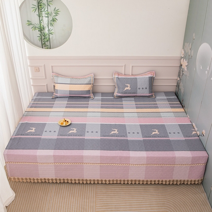 （总）手艺人沙发垫炕垫 2025新款带花全棉绗缝炕盖榻榻米炕垫k600-k605