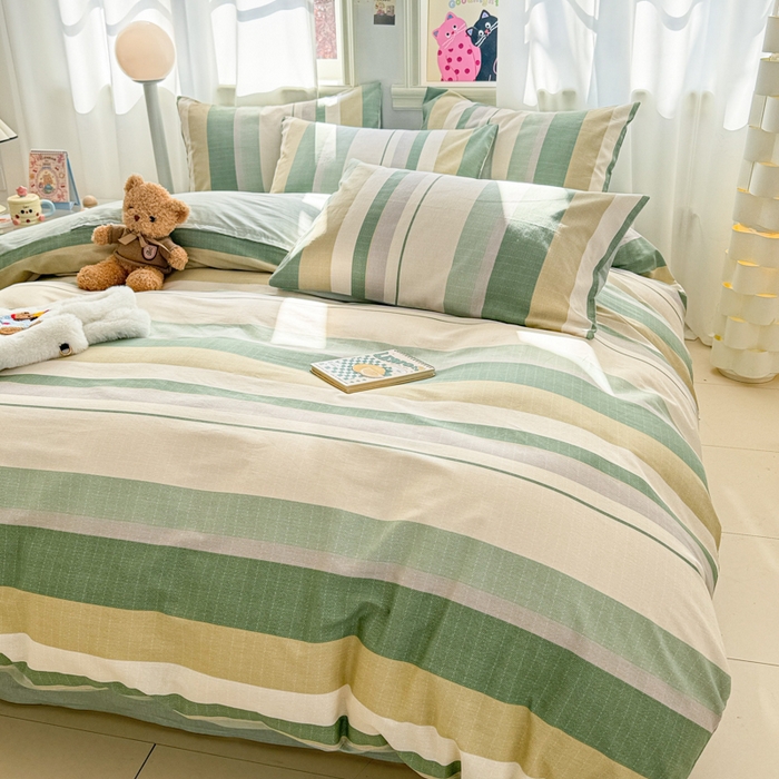 91家纺网 家纺一手货源 找家纺 简宜家居（朝初家纺） 2025新款40支13070纯棉四件套 纳维亚