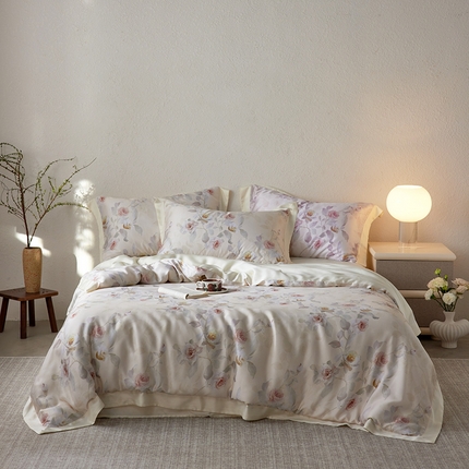 （总）简纯主义   2025新款玉琼枝兰天丝四件套