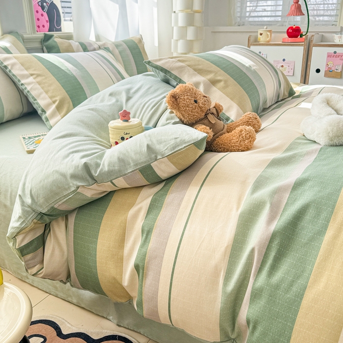 91家纺网 家纺一手货源 找家纺 简宜家居（朝初家纺） 2025新款40支13070纯棉四件套 纳维亚