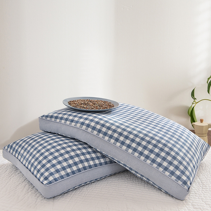 91家纺网 家纺一手货源 找家纺 （总）纽乐家纺 2025新款水洗棉全荞麦枕枕头枕芯