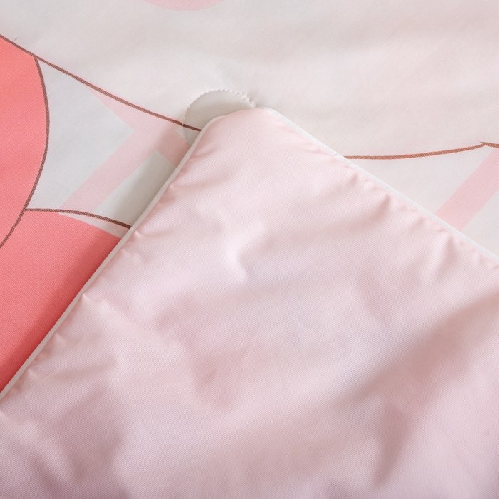 91家纺网 家纺一手货源 找家纺 邵依家纺 2025新款数码印花烫光冰丝席凉席子藤席场景二 爱心狐狸