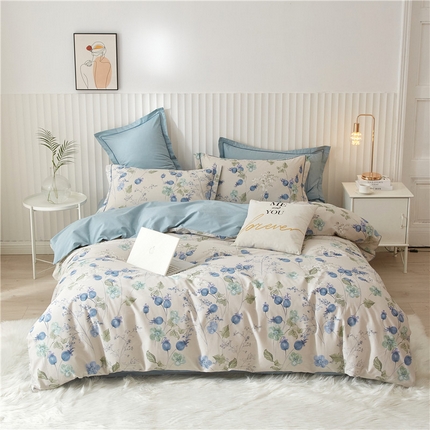 91家纺网 家纺一手货源 找家纺 （总）沐白家居 2025新款全棉云棉系列四件套