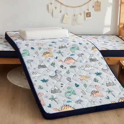 91家纺网 家纺一手货源 找家纺 （总）羽涵家纺 2025磨毛彩虹绵印花记忆海绵床垫-学生立体款