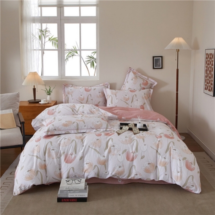 91家纺网 家纺一手货源 找家纺 （总）沐白家居 2025新款全棉云棉系列四件套