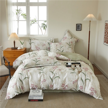 91家纺网 家纺一手货源 找家纺 （总）沐白家居 2025新款全棉云棉系列四件套