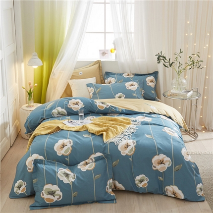 91家纺网 家纺一手货源 找家纺 （总）沐白家居 2025新款全棉云棉系列四件套