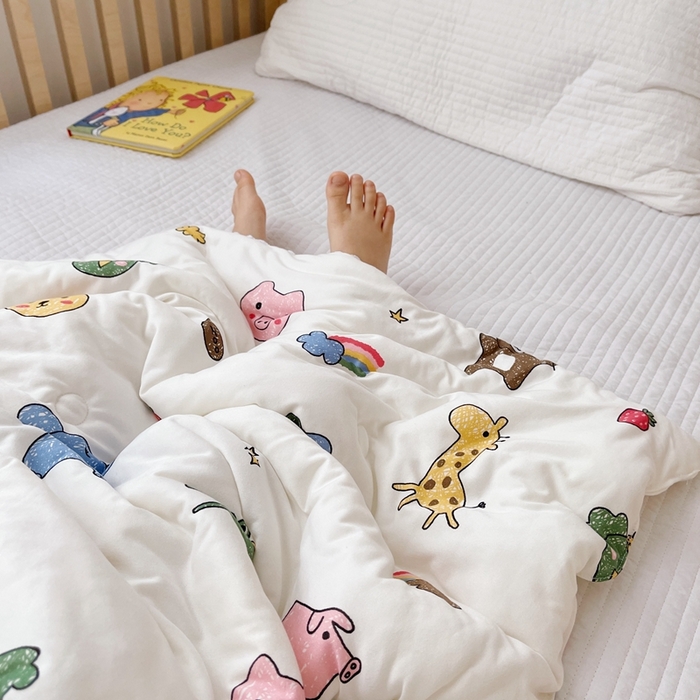 91家纺网 家纺一手货源 找家纺 心卓婴童馆 2025新款A类针织棉被芯—儿童图 动物集