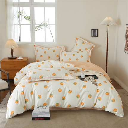 91家纺网 家纺一手货源 找家纺 （总）沐白家居 2025新款全棉云棉系列四件套