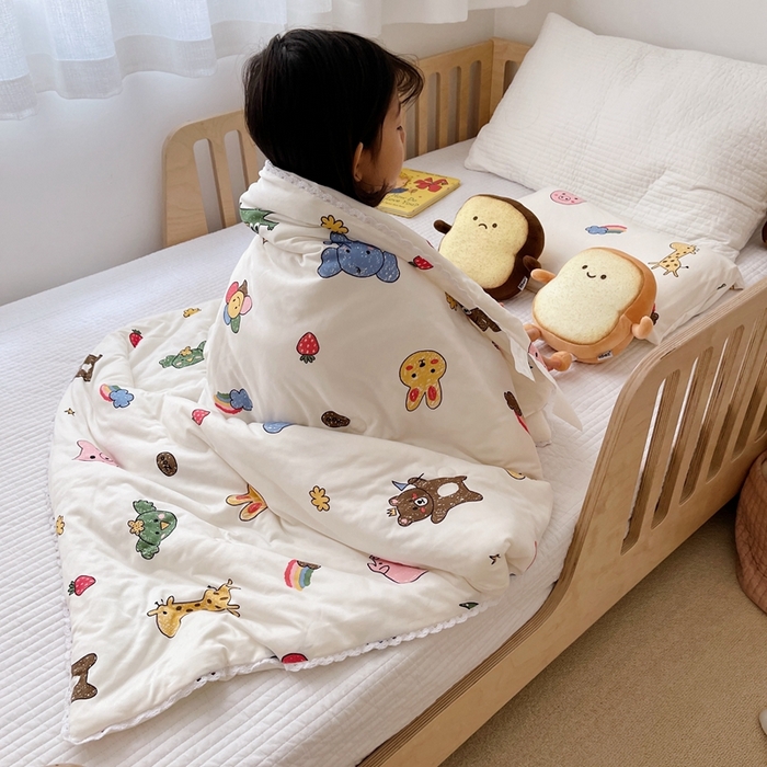 91家纺网 家纺一手货源 找家纺 心卓婴童馆 2025新款A类针织棉被芯—儿童图 动物集