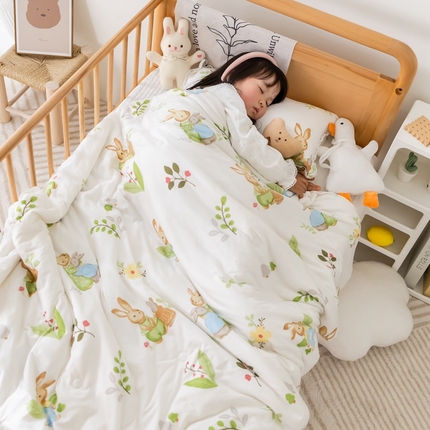 91家纺网 家纺一手货源 找家纺 （总）2025新款A类针织棉被芯夏凉被春秋被冬被儿童学生成人冬被加厚被子大豆被四季款—儿童图