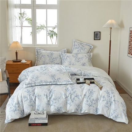 91家纺网 家纺一手货源 找家纺 （总）沐白家居 2025新款全棉云棉系列四件套