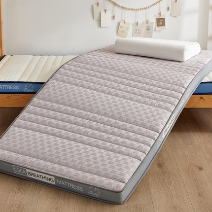 91家纺网 家纺一手货源 找家纺 （总）羽涵家纺 2025新款华夫格提花记忆海绵床垫-学生立体款