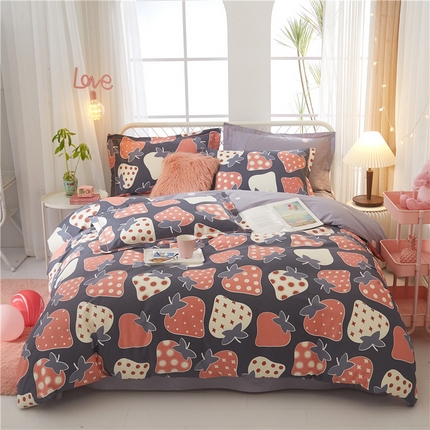 91家纺网 家纺一手货源 找家纺 （总）沐白家居 2025新款全棉云棉系列四件套