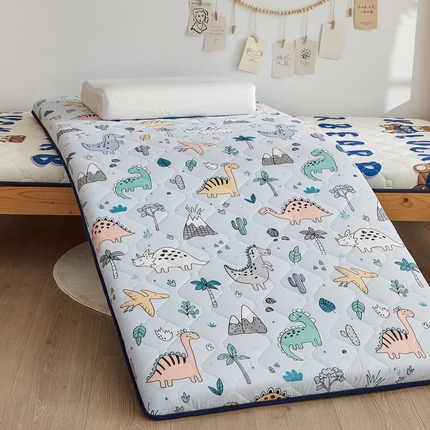 91家纺网 家纺一手货源 找家纺 （总）招财狼家纺 2025新款磨毛彩虹绵印花记忆海绵床垫-学生单边款