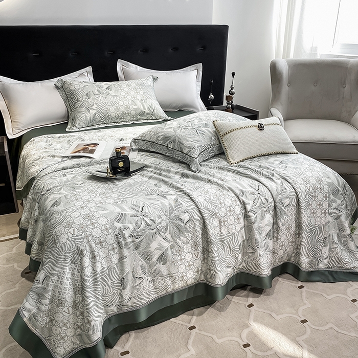 91家纺网 家纺一手货源 找家纺 娇逸家居 2025新款40s天丝莫代尔镂空款夏凉被 风雅