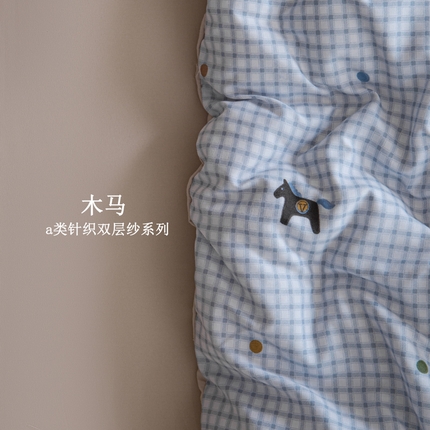 91家纺网 家纺一手货源 找家纺 （总）斯卡诺2025新款针织天竺棉水洗棉四件套被套学生宿舍三件套床单款